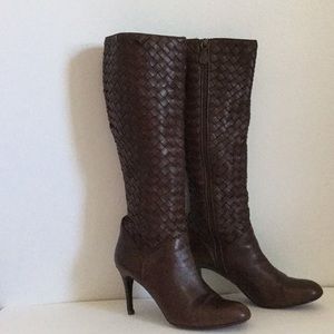 Cole Haan woven leather boots 8.5